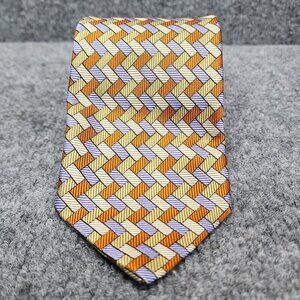 Seaward & Stearn Geometric The English Men's Necktie All Silk Handmade England